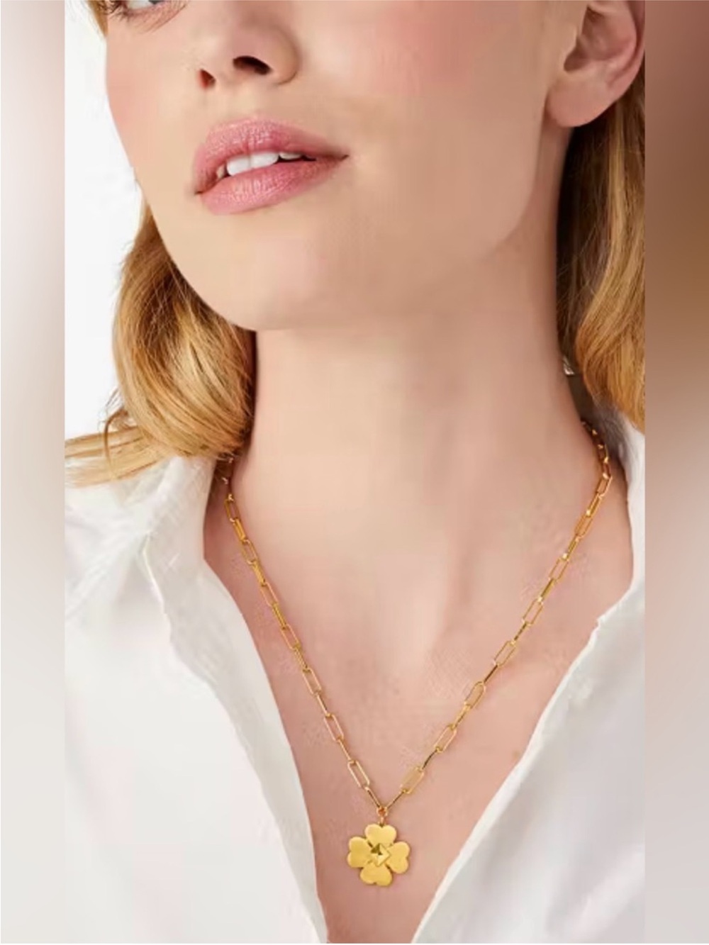 Kate Spade Gold Glove Charm Necklace 17” chain - Picture 3 of 7